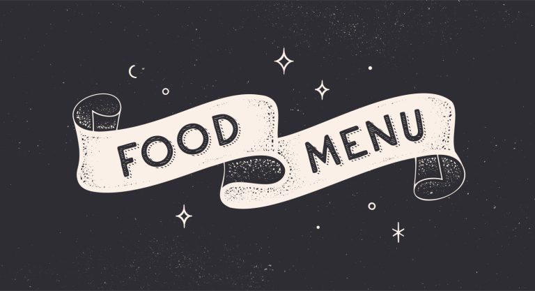 Food menu graphic